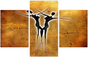 Tablou perechii dansând pictate (90x60 cm)