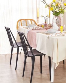 Set 2 buc. scaune pentru sufragerie Vendor (negru). 1009921