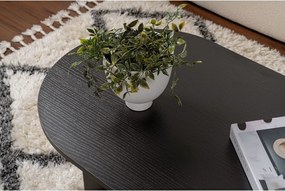 Măsuță de cafea neagră cu aspect mat 60x119 cm Sable – Kalune Design