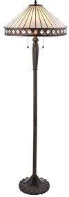 Endon 70936 - Lampă de podea Tiffany FARGO, 2xE27/60W/230V, Ø 50 cm