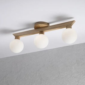 Lustră aplicată ANTONIO 3xG9/5W/230V stejar/alb