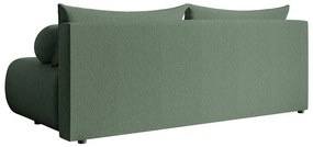 Canapea trei locuri Didier mini  (verde marin + negru). 1100576