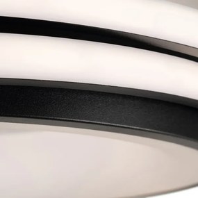 BRILAGI - Plafonieră LED dimabilă FLARE LED/84W/230V 47x51 cm neagră + telecomandă