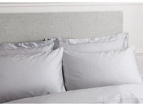 Lenjerie de pat din bumbac satinat Bianca Classic, 200 x 200 cm, gri