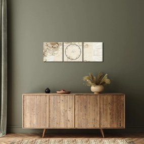 Tablou - Motiv decorativ (cu ceas) (90x30 cm)