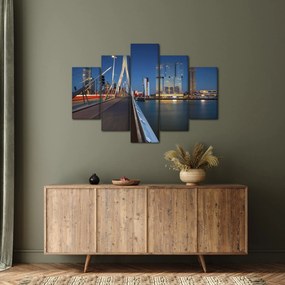 Tablou - Amurg în Rotterdam, Olanda (150x105 cm)