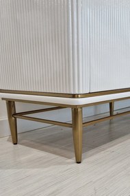 Comoda Violino alb/auriu L150 cm