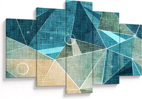 Tablou - Abstract turcoaz (150x105 cm)