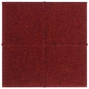 Panouri de perete, 12 buc., rosu vin, 30x30cm, tesatura, 1,08m   12, Bordo, 30 x 30 cm