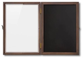 Vitrina magnetica din lemn A3, neagra