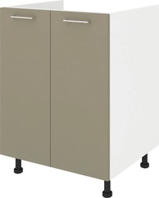 Corp Masca Chiuveta Lecce, 2 Usi, Taupe/Alb, 60 x 50 x 80 cm