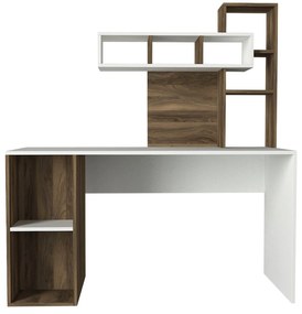 Masă PC Carla (Alb + Nuc). 1071669