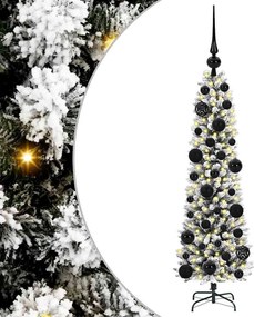 vidaXL Brad de Crăciun artificial Alb 120 cm PVC și metal și plastic