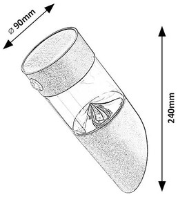 Corp de iluminat LED solar cu senzor KAPUAS LED/1,5W/3,7V IP44 Rabalux 77015