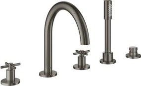 Baterie cada - dus Grohe Atrio 5 elemente antracit periat Hard Graphite