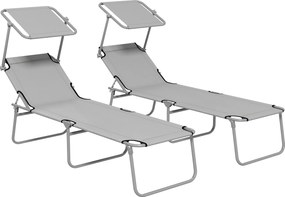 Outsunny Sezlong pentru Gradina cu Baldachin Reglabil, Sezlong pentru Plaja Pliabil Rabatabil pe 4 Niveluri, Bej | Aosom Romania