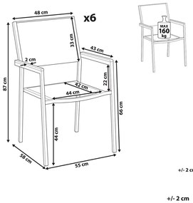 Set scaune 4 buc. Grosso (alb). 1011490