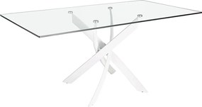 Masa dreptunghiulara design modern Veola alb, 160x95cm