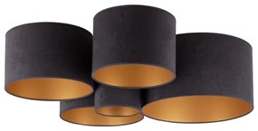 Duolla - Plafonieră ROLLER PENTO 5xE27/60W/230V antracit