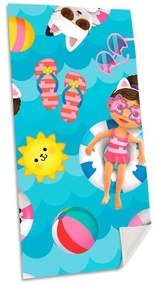 Gabby&#039;s Dollhouse Summer prosop de baie, prosop de plajă 70x140cm