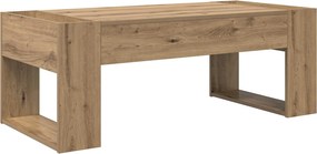 vidaXL Masă de cafea Stejar Artizanal 110 x 50 x 41 cm Lemn compozit