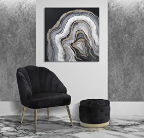 Mauro Ferretti Fotoliu SHELL NEGRU CM 65X69X84
