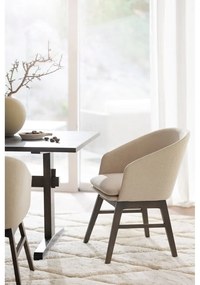 Set de scaune de sufragerie bej 2 buc. tapițat Windham – Rowico