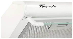 Hota traditionala Tornado Bona 10 (50) LED, 1 motor, latime 50 cm, absorbtie 380 m3/ora, filtru anti-grasimi aluminiu 5 straturi, Alb