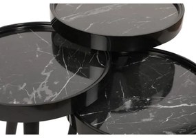 SET 3x măsuță laterală CALL neagră