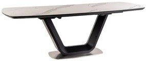 Masa de bucaterie Avery II 160 × 90 cm, neagra