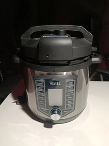 La mâna a doua: Multicooker si Air Fryer 2in1 Oliver Voltz OV51985G6, 6L, 1500W, 44 functii, 12 programe, Inox