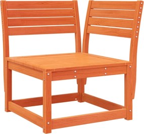 vidaXL Canapea colțar de grădină, maro ceruit, 73x73x78 cm, lemn pin