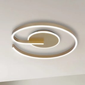 Plafonieră LED LORENZO, 22W, 230V, Ø 50 cm, auriu