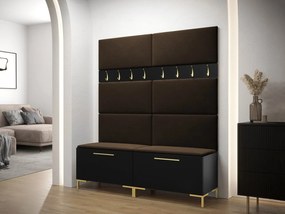 Set mobilier hol Frisala II (Negru + Manila 04). 1060893