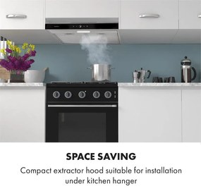 Contempo Neo, hota de bucătărie subcounter 60cm, 175m³ / h, LED, din oțel inoxidabil acrilic