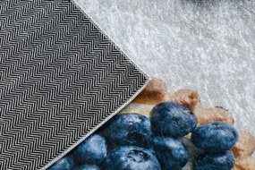 ANDRE 33570 covor lavabil Cupcake-uri, bucatarie, anti-alunecare - argint / bej