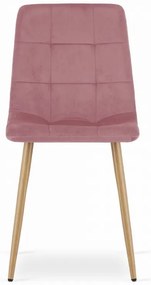 Scaun din catifea roz KARA