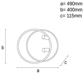 Plafonieră LED dimabilă LED/65W/230V 3000-6500K alb + telecomandă