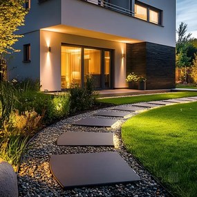 Aplică de exterior 2xGU10/35W/230V IP54 negru rotund