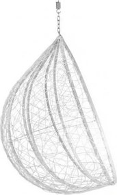 Scaun suspendat alb KOKON fara suport