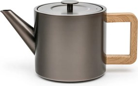 Ceainic gri cu filtru din oțel inoxidabil 1,1 l Duet Narvik – Bredemeijer