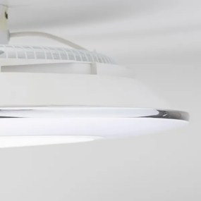 Plafonieră LED dimabilă cu ventilator Brilagi AURA LED/38W/230V alb + telecomandă