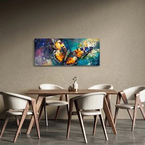 Tablou - Fluture, pictură în ulei (120x50 cm)