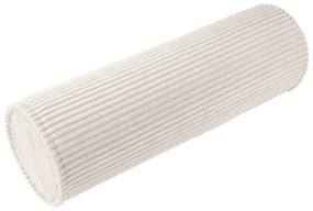 Pernă decorativă pentru copii crem cu tapițerie din catifea reiată Roll – Wigiwama