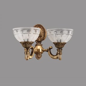 Aplica Ambiente cu 2 Brate, Desing Clasic, Finisaj Bronz Antic - Bussy Lighting 3039-52-29