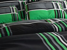 Lenjerie de pat din bumbac KARO BLEND verde Dimensiune lenjerie de pat: 70 x 90 cm | 140 x 200 cm