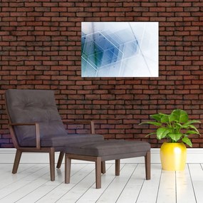 Tablou pe sticlă - Figuri geometrice (70x50 cm)