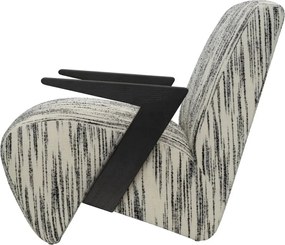 Fotoliu design LUX Venosa, Radiance black and white