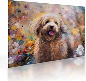 Tablou pe sticlă - Happy Dog II. (70x50 cm)
