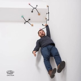 Cuier de perete Gazzda Hook, negru